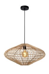 Magali Ø56 Natur Taklampe Fra Lucide - Det er den perfekte kronen for stuen eller spisestuen for &aring; skape atmosf&aelig;ren du er ute etter.