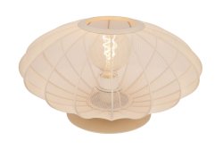 Corina 22cm Krem bordlampe Fra Lucide - Med en diameter på At 40 centimeter er denne lampen en vinner, uansett om den brukes til å lyse opp et koselig hjørne i stua, fremheve skjenken din eller fungere som nattbordsfølge på soverommet.