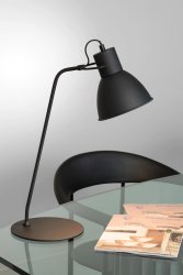 Shadi 50cm Svart skrivebordslampe Fra Lucide - I tillegg til å bli brukt på; skrivebordet, kan dette moderne designet også være perfekt som leselampe på soverommet.