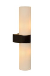 Jesse 30cm Svart baderomslampe Fra Lucide - Koble lampen til en kompatibel dimmer for å skape den perfekte atmosfæren, selv på badet ditt.