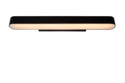 Madelon 60cm Svart baderomslampe Fra Lucide - Lysp&aelig;ren er integrert og avgir et varmt hvitt lys, den perfekte fargetemperaturen for &aring; plasseres over baderomsspeilet.
