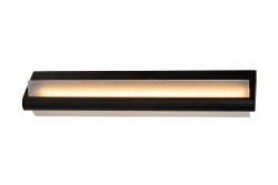 Wanda 45cm Gjennomsiktig baderomslampe Fra Lucide - Laget av matt akryl med moderne rektangulær design, er Wanda perfekt for bruk i fuktige rom og sender ut et varmt hvitt lys.