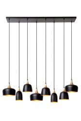 Chayanne 125cm Svart Taklampe Fra Lucide - Unike produktegenskaper:Passer for bruk med LED-lyskilderDenne lampen kan justeres i høydenLett å koble til en dimmer (ekskl.