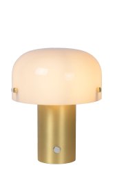 Timon 20cm Matt gull/messing bordlampe Fra Lucide - Du kan treffe&aring; p&aring; og av Timon med samme knapp.