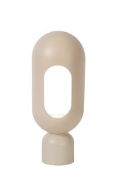 Barris 30cm Taupe bordlampe Fra Lucide - Plasser den mot veggen og nyt intimt, indirekte lys som direkte øker hyggefaktoren i stuen eller spisestuen.