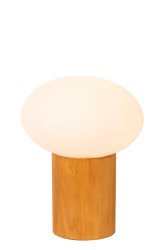 Birtle 23cm Natur bordlampe Fra Lucide - Denne unike lampen skaper umiddelbart en koselig atmosfære i stuen eller soverommet, uansett om den er plassert på; et nattbord, sidebord eller skjenk.