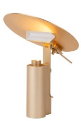 Fits 30cm Matt gull/messing bordlampe Fra Lucide - Med denne bordlampen p&aring; ditt sidebord, nattbord eller skjenk, har du en i&oslash;ynefallende lampe som gir karakter til hele rommet.