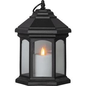 Lykt Linta Svart Fra Star Trading - Lintah Linta er laget av svart plast og er egnet for bruk b&aring;de innend&oslash;rs og utend&oslash;rs.