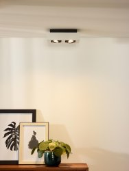 Xirax 2 Hvit spotlight Fra Lucide - Juster fargetemperaturen fra varm gul til varm hvit ved &aring; koble lampen til en ekstern dimmer.