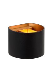 Xio 13cm Svart vegglampe Fra Lucide - En stilig boks full av lys til veggen din.