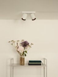 Nigel 2 Hvit spotlight Fra Lucide - Monter Nigel i taket ditt, koble til en kompatibel dimmer for justering av fargetemperatur og rett lyset akkurat slik du &oslash;nsker for &aring; skape den perfekte atmosf&aelig;ren.