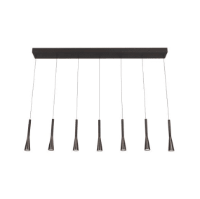 Joakim 130cm Brun Taklampe Fra Lucide - Fargetemperaturen kan stilles inn under installasjonen mellom 2700K varmt hvitt lys eller 4000K hvitt lys for å dekke alle behov.