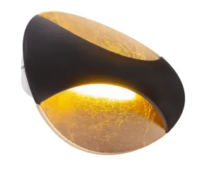Alexandra 21cm Gull vegglampe Fra Globo Lighting - Den medf&ouml;ljande 6W LED-lampan ger en behaglig belysning med 230 lumen och en varm ljusf&auml;rg p&aring; 3000K.