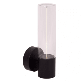 Filani Svart utendørslampe Fra Lucide - Filani er en moderne fasadelampe som gir godt allsidig lys med sin innebygde LED-lampe.