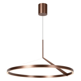 Applause Ø80 Brun Taklampe Fra Lucide - Applause er en stilig metallpendellampe med en sofistikert, blank, kaffebrun finish og en rund, luftig form som gir et stilig inntrykk i ethvert rom.
