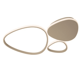 Samling 62cm Taupe plafond Fra Lucide - I tillegg kan fargetemperaturen justeres fra varmt hvitt 2700K lys til kj&oslash;lig hvitt 4000K lys via DIP-bryteren p&aring; lampen.