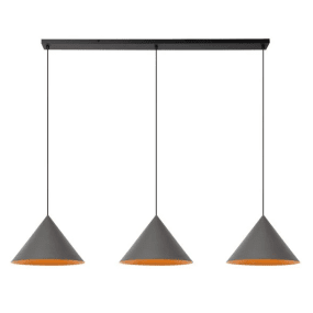 Spitze 164cm Grå Taklampe Fra Lucide - Spitze er en stilig taklampe med industrielt design.