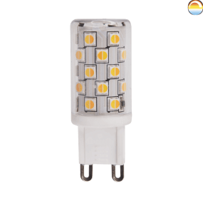 LED G9 4W 2200-3000K dim to warm Fra Unison - LED G9 4W 2200-3000K dimmes til varmUnisons nye G9s dimmes til varm er dimmet med en dimmer for å justere fargetemperaturen fra 2200-3000K.