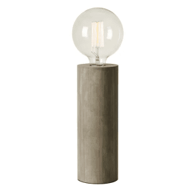 Legna 28cm Grå bordlampe Fra Markslöjd - Legna er en enkel og stilig bordlampe med en lampefot i gr&aring;beiset treverk.