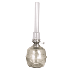 Kerosene Lamp Majken Big Grå Fra Strömshaga - Brennere i klart glass og brennere i nikkel.