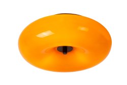 Sentino Ø30 Oransje plafond Fra Lucide - Perfekt for stuen, kj&oslash;kkenet, soverommet eller gangen, Sentino er en i&oslash;ynefallende detalj som tilf&oslash;rer et snev av 60-tallsstil eller moderne eleganse til ethvert rom.