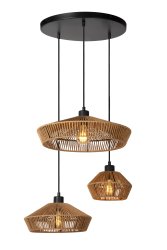 Yunkai Ø60 Natur Taklampe Fra Lucide - Koble pendellampen til en ekstern dimmer for å justere lysstyrken og skape den rette stemningen.