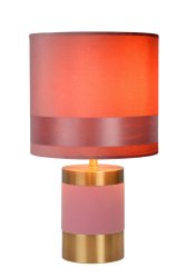 Extravaganza Frizzle 32cm Rosa bordlampe Fra Lucide - I Extravaganza-kolleksjonen elsker vi &aring; blande inn et snev av boudoir med en sjener&oslash;s dose retro.
