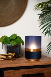 Extravaganza Tusse 22cm Blå bordlampe Fra Lucide - Med en høyde på 22 centimeter og en diameter på 15 centimeter er Extravaganza Tusse den perfekte prikken over i'en til ethvert rom.