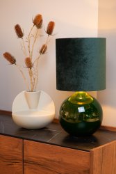 Esterad 47cm Grønn bordlampe Fra Lucide - Denne slående lampen er knapt en halv meter høy og passer perfekt på; et sidebord eller sidebord.