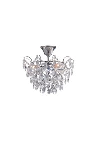 Sofiero Ø36 Krom krystall Fra Markslöjd - En nydelig krystalltaklampe i krom med dekorative, klare prismer i forskjellige former.