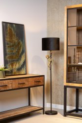 Extravaganza Chimp Svart gulvlampe Fra Lucide - Legg til en leken vri p&aring; en moderne tolkning av en klassisk gulvlampe med Extravaganza Chimp.