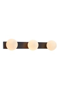 Mini 50cm Svart baderomslampe Fra Markslöjd - Denne vegglampen sprer et jevnt og behagelig lys, noe som gjør den ideell som stemningsbelysning eller for å fremheve bestemte områder i hjemmet ditt.