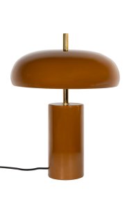 Lex 40cm Brun bordlampe Fra Alde & Lind - Lex er en moderne bordlampe i metall med en varm brun farge og en høyglanset, emaljelignende finish.