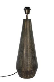 Axel 54cm Antikk svart lampefot Fra Alde & Lind - Axel passer fint til både ensfargede og mønstrede lampeskjermer og blir et dekorativt element på for eksempel et sidebord eller et skrivebord.