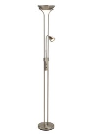 Detroit Stål gulvlampe Fra Markslöjd - Med sitt klassiske design tilbyr Detroit både god generell belysning og en fleksibel leselampe i ett.