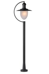 Aruba 110cm Svart pullerter Fra Lucide - Utelykten er sort og kan enkelt kombineres med en dimmer for å justere lysstyrken etter behov.