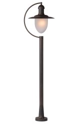 Aruba 110cm Brun pullerter Fra Lucide - Utelykten er rustbrun og kan enkelt kombineres med en dimmer, som gjør det mulig å justere lysstyrken og skape den rette atmosfæren til enhver tid.
