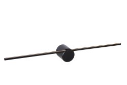 Mizar 60cm Svart baderomslampe Fra Lucide - Denne vegglampen, med en bredde på 60 centimeter, er en uunnværlig følgesvenn i et moderne bad.