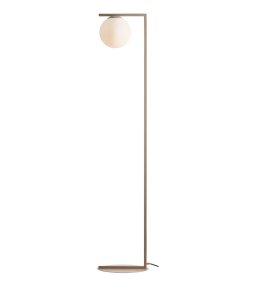Zac Beige gulvlampe Fra Artera - Zac gulvlampe har et minimalistisk design laget av metall og glass.