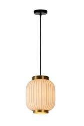 Gosse Ø20 Hvit Taklampe Fra Lucide - Du kan justere høyden på pendellampen fra 50 til 170 centimeter og enkelt koble den til en dimmer.