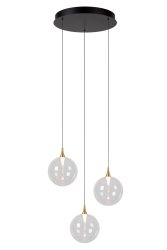 Gisela Ø36 Gjennomsiktig Taklampe Fra Lucide - Unike produktegenskaperMed integrerte dimbare LED-lyskilderUtstyrt med varmt hvitt lys (2700K)Denne lampen kan kobles til i h&oslash;yden(ekskl.