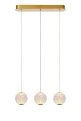 Cintra 48cm Gjennomsiktig Taklampe Fra Lucide - De integrerte dimbare LED-lyskildene sprer et varmhvitt lys som skaper en koselig atmosf&aelig;re, uansett om lampen er plassert over spisebordet, p&aring; soverommet eller i stuen.