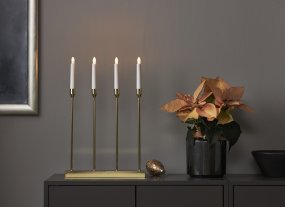 Lottie Messing Fra Star Trading - Pynt med den til advent og jul, plasser den i et vindu eller p&aring; en vegg.