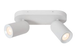 Punch 2 Hvit spotlight Fra Lucide - Med en ekstern dimmer kan du ogs&aring; justere lysstyrken etter behov.