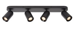 Punch 4 Svart spotlight Fra Lucide - Med en ekstern dimmer kan du også justere lysstyrken etter behov.