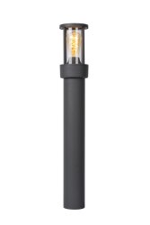 Lori 80cm Antrasitt pullerter Fra Lucide - Lyset sprer seg diffust i en høyde på 80 cm for en behagelig glød.