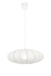 Mamsell Ø45 Hvit Taklampe Fra Aneta Lighting - Mamsell taklampe er dekket med fint plissert stretchstoff som gir et behagelig, lett dempet lys.
