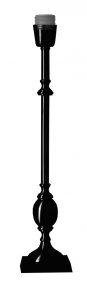 Charlstone 50cm Svart lampefot Fra Hallbergs - Charlstone &auml;r en elegant lampfot i metall med en klassisk och tidl&ouml;s design.
