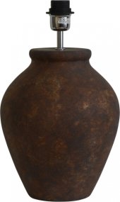 Casagrande 54cm Mørk terrakotta Fra Hallbergs - Casagrande er en elegant lampefot med rustikk design.