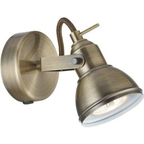 Focus 13cm Antikk messing leselampe Fra Searchlight - Focus-vegglampen i antikk messing er en elegant vegglampe som tilfører både karakter og funksjonalitet til hjemmet ditt.